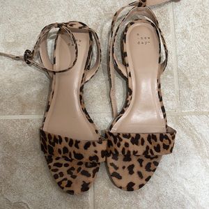 1 inch cheetah Sandals bought from target brand A New Day